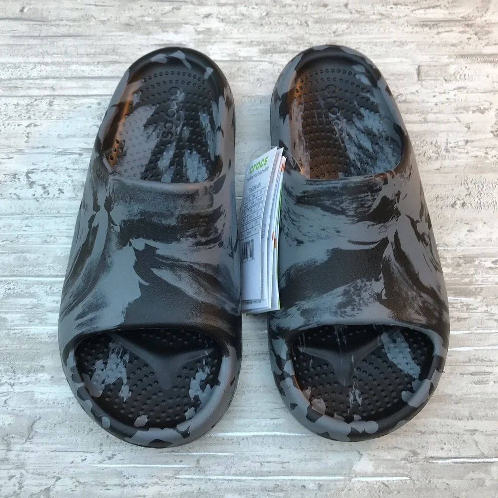 Crocs Mellow Marbled Slide - Picture 2 of 16